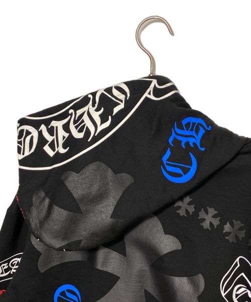 CHROME HEARTS（クロムハーツ）CHROME HEARTS (クロムハーツ) プルオーバーパーカー ブラック×グリーン サイズ:XLの古着・服飾アイテム
