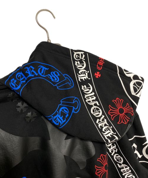 CHROME HEARTS（クロムハーツ）CHROME HEARTS (クロムハーツ) プルオーバーパーカー ブラック×グリーン サイズ:XLの古着・服飾アイテム