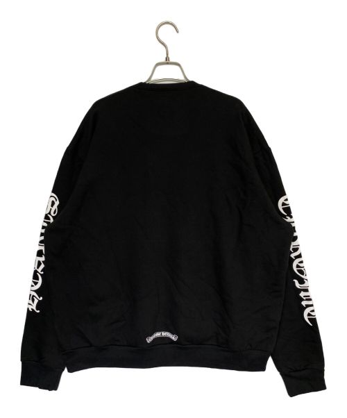 CHROME HEARTS（クロムハーツ）CHROME HEARTS (クロムハーツ) Neck Logo Crewneck Sweatshirt ブラック サイズ:Lの古着・服飾アイテム