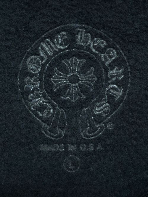 CHROME HEARTS（クロムハーツ）CHROME HEARTS (クロムハーツ) Neck Logo Crewneck Sweatshirt ブラック サイズ:Lの古着・服飾アイテム