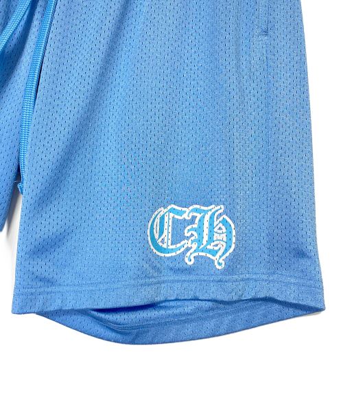 CHROME HEARTS（クロムハーツ）CHROME HEARTS (クロムハーツ) Mesh Varsity Shorts スカイブルー サイズ:XLの古着・服飾アイテム
