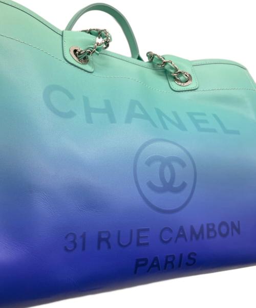 CHANEL（シャネル）CHANEL (シャネル) ドーヴィルGM / チェーンショルダートートバッグ グラデーション サイズ:GMの古着・服飾アイテム