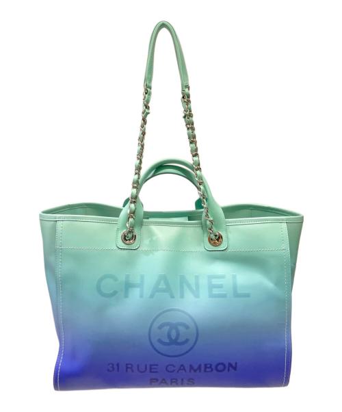 CHANEL（シャネル）CHANEL (シャネル) ドーヴィルGM / チェーンショルダートートバッグ グラデーション サイズ:GMの古着・服飾アイテム
