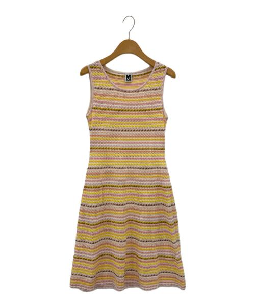 missoni（ミッソーニ）MISSONI (ミッソーニ) ニットワンピース ピンク サイズ:SIZE40の古着・服飾アイテム