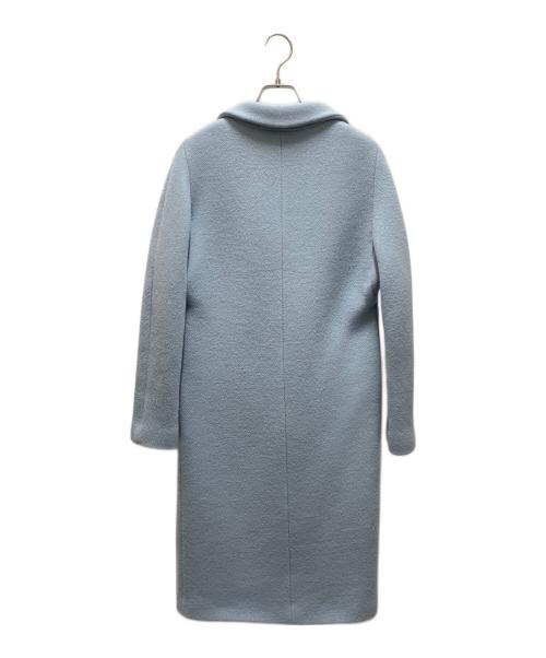 MIU MIU（ミュウミュウ）MIU MIU (ミュウミュウ) 切り替えファーコート スカイブルー サイズ:36の古着・服飾アイテム