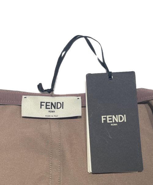 FENDI（フェンディ）FENDI (フェンディ) アシンメトリーロングスカート ベージュ サイズ:36の古着・服飾アイテム