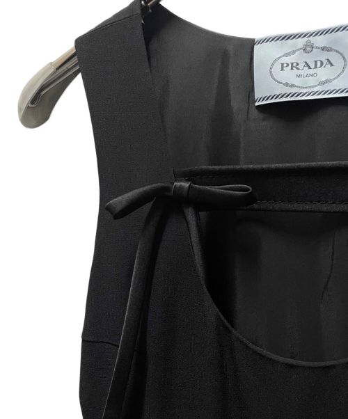 PRADA（プラダ）PRADA (プラダ) ボタンワンピース ブラック サイズ:36の古着・服飾アイテム
