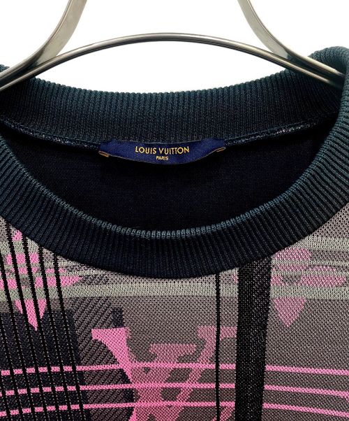 LOUIS VUITTON（ルイ ヴィトン）LOUIS VUITTON (ルイ ヴィトン) モノグラムジャガードスウェット グレー サイズ:XLの古着・服飾アイテム