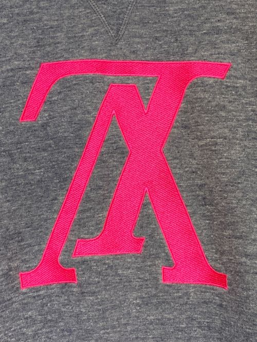 LOUIS VUITTON（ルイ ヴィトン）LOUIS VUITTON (ルイ ヴィトン) アップサイドダウンLVロゴパッチスッウェット グレー サイズ:Lの古着・服飾アイテム