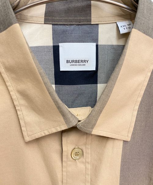 BURBERRY（バーバリー）BURBERRY (バーバリー) SOMERTON(サマートン) チェックシャツ ベージュ サイズ:XXLの古着・服飾アイテム