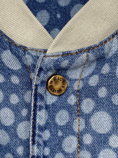 LOUIS VUITTON（ルイ ヴィトン）LOUIS VUITTON (ルイ ヴィトン) yayoi kusama (ヤヨイクサマ) インフィニティドット デニムシャツ ブルー サイズ:XXLの古着・服飾アイテム