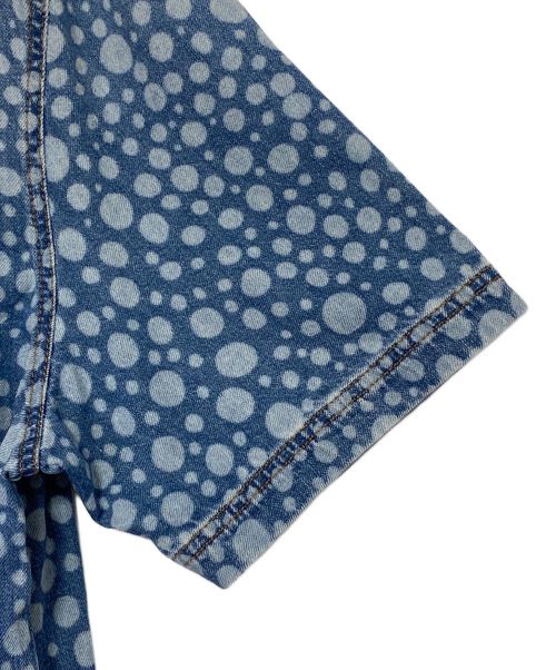 LOUIS VUITTON（ルイ ヴィトン）LOUIS VUITTON (ルイ ヴィトン) yayoi kusama (ヤヨイクサマ) インフィニティドット デニムシャツ ブルー サイズ:XXLの古着・服飾アイテム