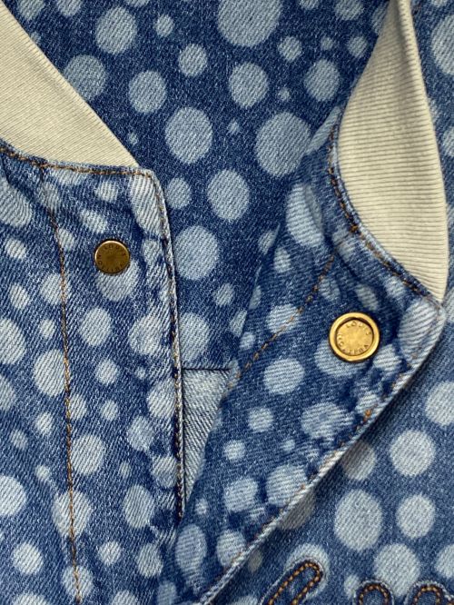 LOUIS VUITTON（ルイ ヴィトン）LOUIS VUITTON (ルイ ヴィトン) yayoi kusama (ヤヨイクサマ) インフィニティドット デニムシャツ ブルー サイズ:XXLの古着・服飾アイテム