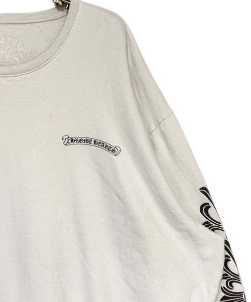 CHROME HEARTS（クロムハーツ）CHROME HEARTS (クロムハーツ) DAGGER EYE CHARTスウェット ホワイト サイズ:XLの古着・服飾アイテム