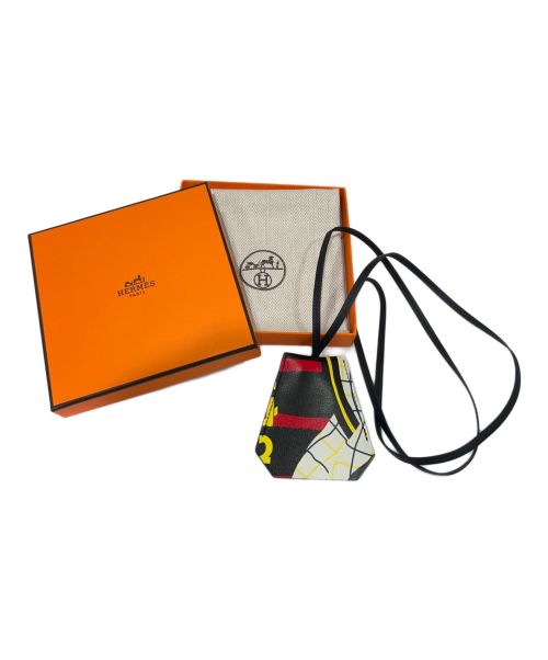 HERMES（エルメス）HERMES (エルメス) ロングネックレス クロシェット スケート ブラックの古着・服飾アイテム