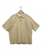 AURALEEオーラリー）の古着「SUPER FINE COTTON PIQUE BIG POLO SHIRT」｜ベージュ