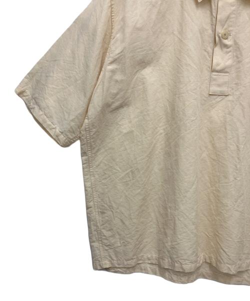 AURALEE（オーラリー）AURALEE (オーラリー) SUPER FINE COTTON PIQUE BIG POLO SHIRT ベージュ サイズ:size4の古着・服飾アイテム
