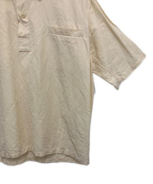AURALEE（オーラリー）AURALEE (オーラリー) SUPER FINE COTTON PIQUE BIG POLO SHIRT ベージュ サイズ:size4の古着・服飾アイテム