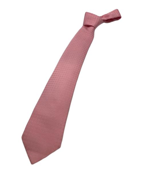 HERMES（エルメス）HERMES (エルメス) H刺繍ネクタイ ピンク サイズ:-の古着・服飾アイテム