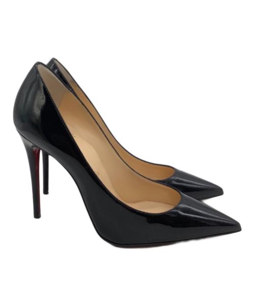 Christian Louboutin（クリスチャン・ルブタン）Christian Louboutin (クリスチャン・ルブタン) エナメルパンプス ブラック サイズ:35の古着・服飾アイテム