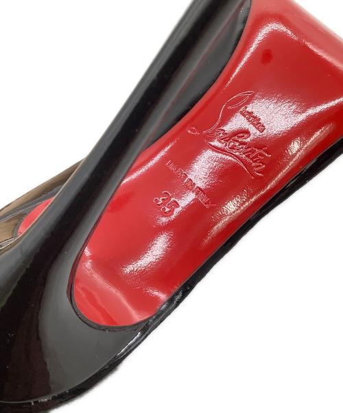 Christian Louboutin（クリスチャン・ルブタン）Christian Louboutin (クリスチャン・ルブタン) エナメルパンプス ブラック サイズ:35の古着・服飾アイテム