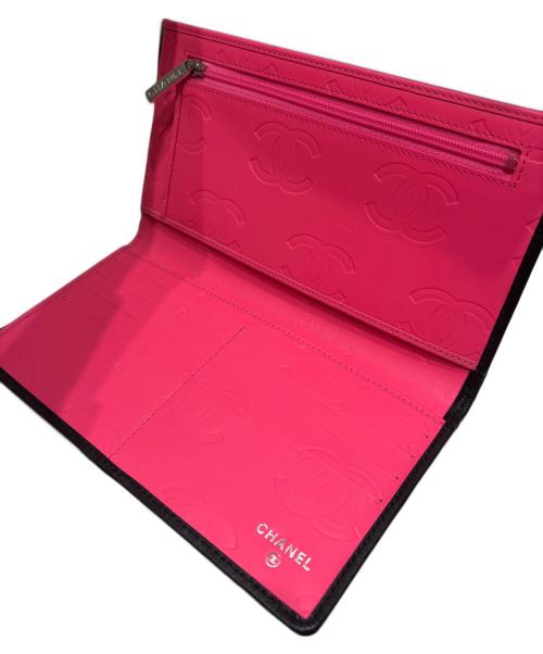 CHANEL（シャネル）CHANEL (シャネル) カンボン マトラッセ ロング ウォレット ブラックの古着・服飾アイテム
