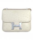 HERMESエルメス）の古着「コンスタンスⅢ ミニ /オーストリッチ/ナタ/シルバー金具/W刻印：2024年製/未使用品」｜ナタ