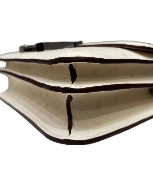 HERMES（エルメス）HERMES (エルメス) コンスタンスⅢ ミニ /オーストリッチ/ナタ/シルバー金具/W刻印：2024年製/未使用品 ナタ サイズ:ミニ/miniの古着・服飾アイテム