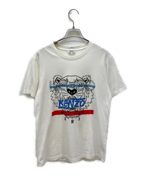 KENZO（ケンゾー）KENZO (ケンゾー) 半袖プリントカットソー ホワイト サイズ:Mの古着・服飾アイテム