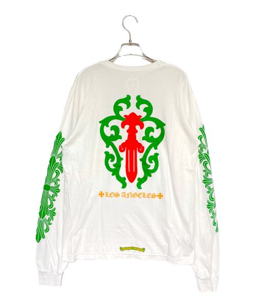 CHROME HEARTS（クロムハーツ）CHROME HEARTS (クロムハーツ) LOS ANGELES EXCLUSIVE CHRISTMAS L/S T-SHIRTS  ホワイト サイズ:Lの古着・服飾アイテム