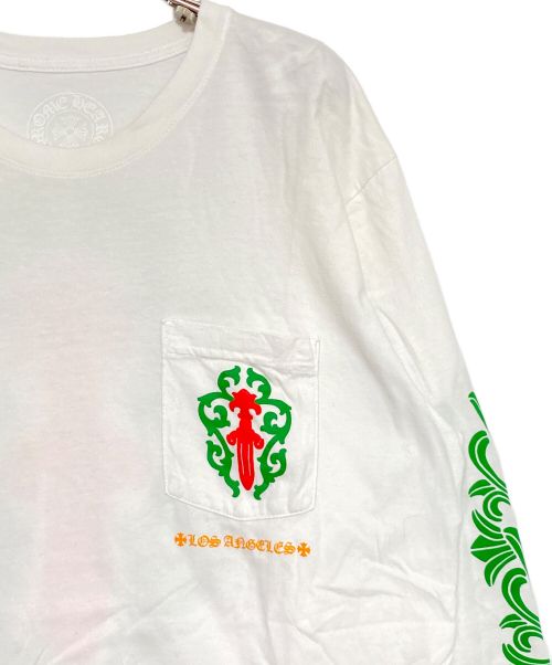 CHROME HEARTS（クロムハーツ）CHROME HEARTS (クロムハーツ) LOS ANGELES EXCLUSIVE CHRISTMAS L/S T-SHIRTS  ホワイト サイズ:Lの古着・服飾アイテム