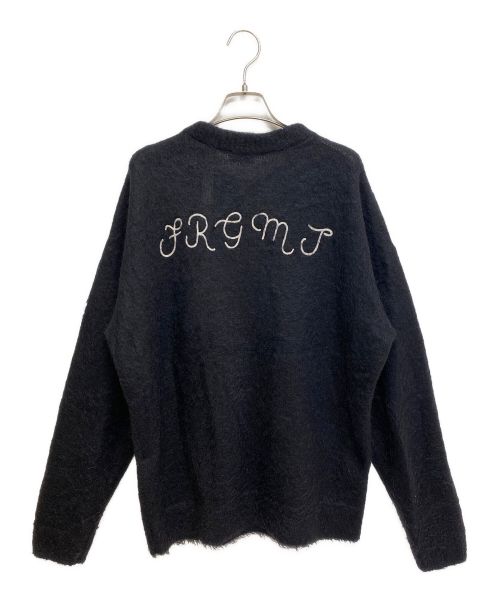 MONCLER GENIUS（モンクレール ジーニアス）MONCLER GENIUS FRAGMENT DESIGN 21AW FRAGMENT DESIGN GIROCOLLO TRICOT MOHAIR KNIT （フラグメントデザインモヘヤニット） ブラック サイズ:Mの古着・服飾アイテム