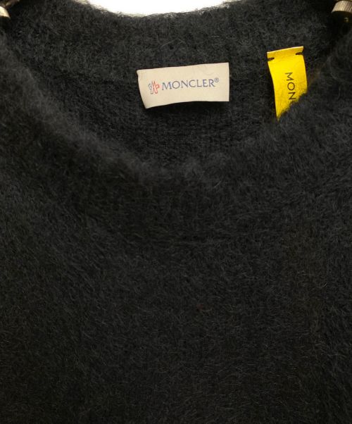 MONCLER GENIUS（モンクレール ジーニアス）MONCLER GENIUS FRAGMENT DESIGN 21AW FRAGMENT DESIGN GIROCOLLO TRICOT MOHAIR KNIT （フラグメントデザインモヘヤニット） ブラック サイズ:Mの古着・服飾アイテム