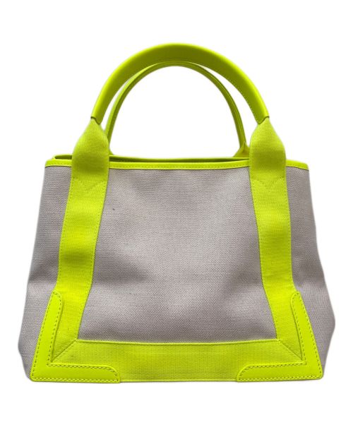 BALENCIAGA（バレンシアガ）BALENCIAGA (バレンシアガ) ネイビーカバス アイボリー×イエロー サイズ:スモールの古着・服飾アイテム