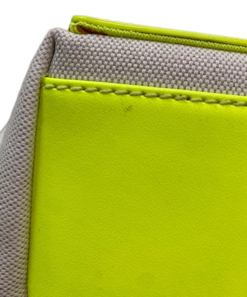 BALENCIAGA（バレンシアガ）BALENCIAGA (バレンシアガ) ネイビーカバス アイボリー×イエロー サイズ:スモールの古着・服飾アイテム