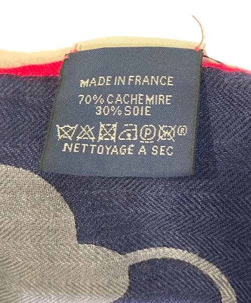 HERMES（エルメス）HERMES (エルメス) カシミヤ混マフラー マルチカラーの古着・服飾アイテム