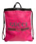 GUCCI（グッチ）の古着「ドローストリング ナップサック」｜ショッキングピンク