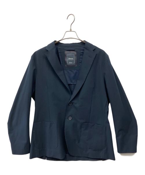 HERNO（ヘルノ）HERNO (ヘルノ) シアサッカージャケット ネイビー サイズ:54の古着・服飾アイテム