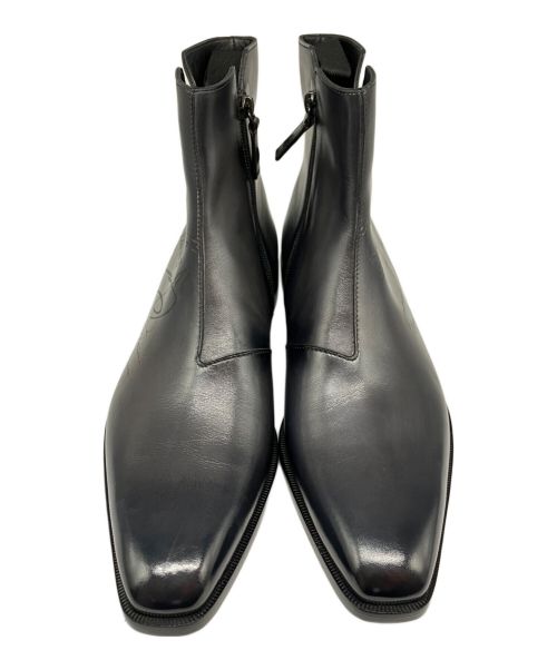 Berluti（ベルルッティ）Berluti (ベルルッティ) カリグラフィ デムジュール サイドジップブーツ ネイビー サイズ:8の古着・服飾アイテム