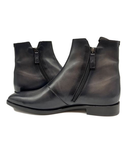 Berluti（ベルルッティ）Berluti (ベルルッティ) カリグラフィ デムジュール サイドジップブーツ ネイビー サイズ:8の古着・服飾アイテム
