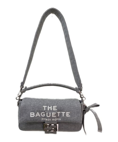 FENDI（フェンディ）FENDI (フェンディ) MARC JACOBS (マークジェイコブス) バゲットバッグ ライトグレーの古着・服飾アイテム