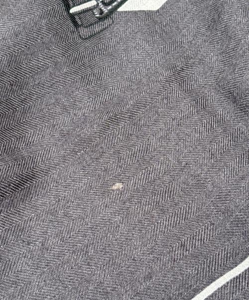 HERMES（エルメス）HERMES (エルメス) レクタングル 《サングル・アン・フィネス》 グレー×パープルの古着・服飾アイテム