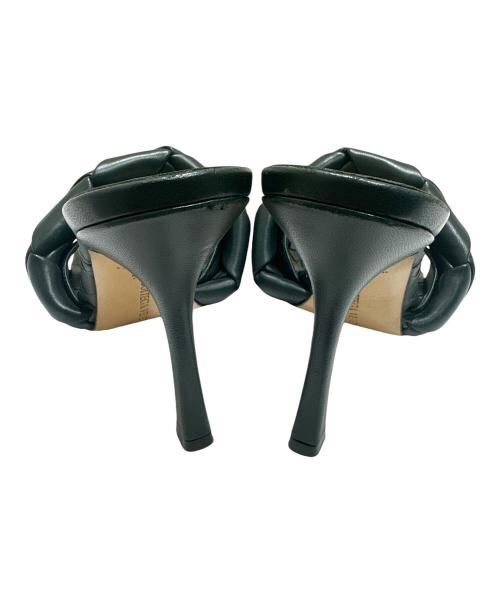 BOTTEGA VENETA（ボッテガベネタ）BOTTEGA VENETA (ボッテガベネタ) イントレチャートサンダル グリーン サイズ:36　1/2の古着・服飾アイテム