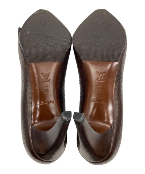 LOUIS VUITTON（ルイ ヴィトン）LOUIS VUITTON (ルイ ヴィトン) ヒールパンプス ブラウン サイズ:38の古着・服飾アイテム