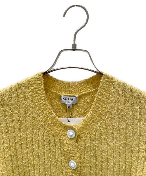 CHANEL（シャネル）CHANEL (シャネル) 半袖 ニット ワンピース イエロー サイズ:38の古着・服飾アイテム