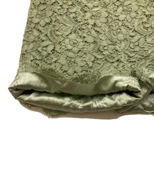 DOLCE & GABBANA（ドルチェ＆ガッバーナ）DOLCE & GABBANA (ドルチェ＆ガッバーナ) レースパンツ グリーン サイズ:40の古着・服飾アイテム