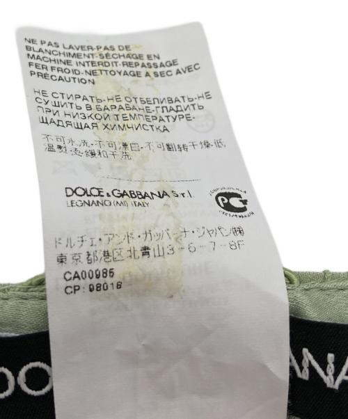 DOLCE & GABBANA（ドルチェ＆ガッバーナ）DOLCE & GABBANA (ドルチェ＆ガッバーナ) レースパンツ グリーン サイズ:40の古着・服飾アイテム