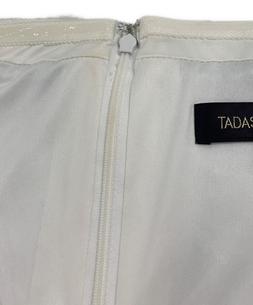 TADASHI SHOJI（タダシ ショージ）TADASHI SHOJI (タダシ ショージ) ドットパターン オフショルダーワンピース スカイブルー サイズ:2の古着・服飾アイテム