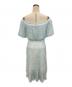 TADASHI SHOJI (タダシ ショージ) ドットパターン オフショルダーワンピース スカイブルー サイズ:2：14000円