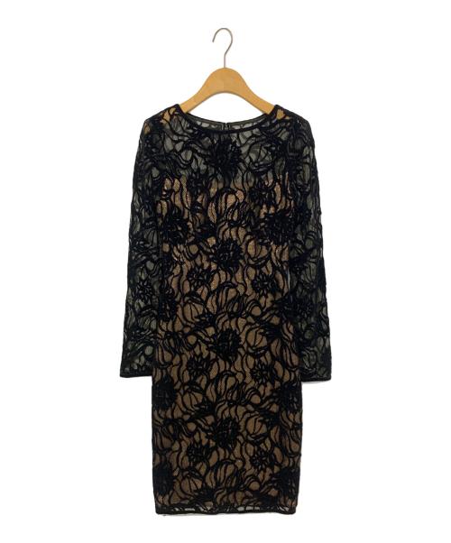 TADASHI SHOJI（タダシ ショージ）TADASHI SHOJI (タダシ ショージ) レースロングドレス ブラック サイズ:SIZE2の古着・服飾アイテム